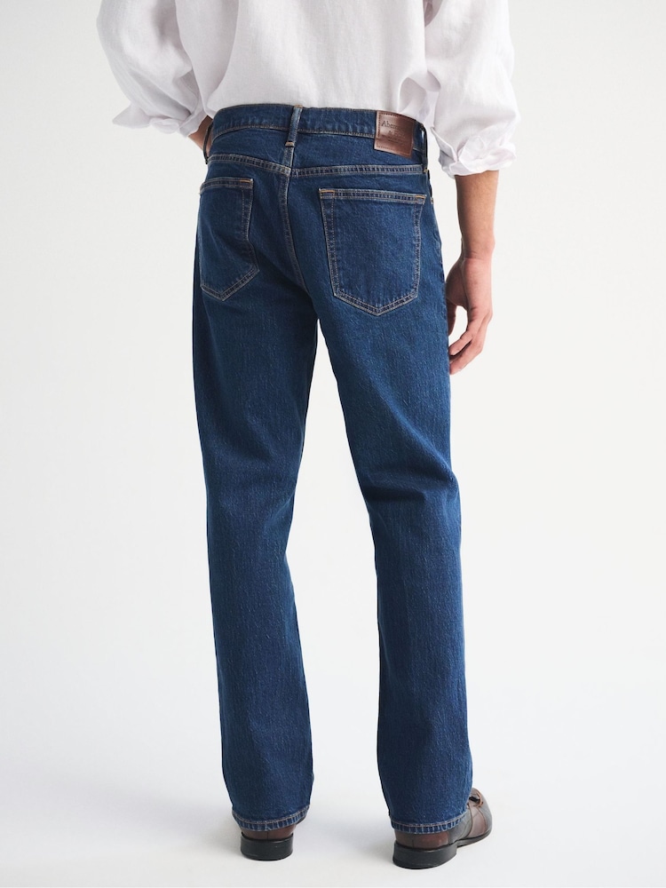 Abercrombie & Fitch Blue 90s Straight Leg Rinse Denim Jeans - Image 2 of 6 Abercrombie & Fitch Blue 90s Straight Leg Rinse Denim Jeans - Image 2 of 6