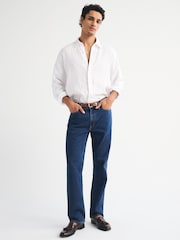 Abercrombie & Fitch Blue 90s Straight Leg Rinse Denim Jeans - Image 3 of 6
