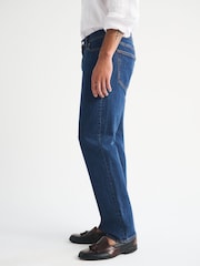 Abercrombie & Fitch Blue 90s Straight Leg Rinse Denim Jeans - Image 4 of 6