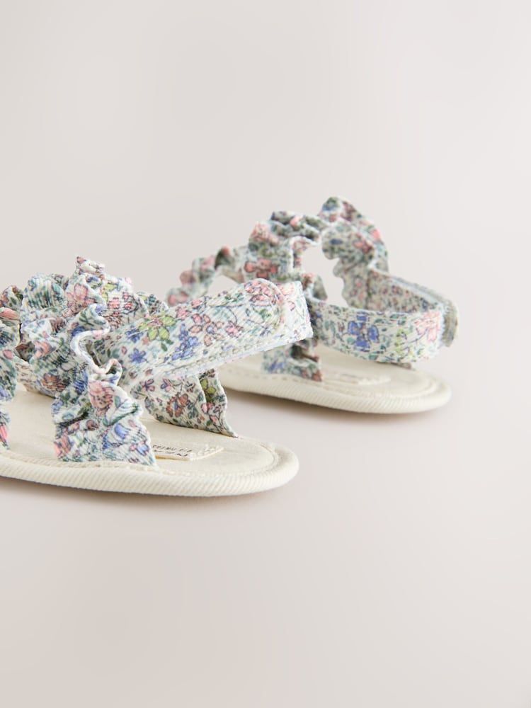 Multi Floral Baby Sandals (0-24mths) - Image 4 of 7