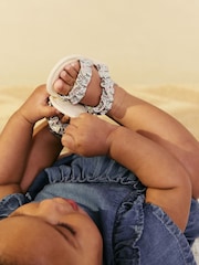 Multi Floral Baby Sandals (0-24mths) - Image 6 of 7