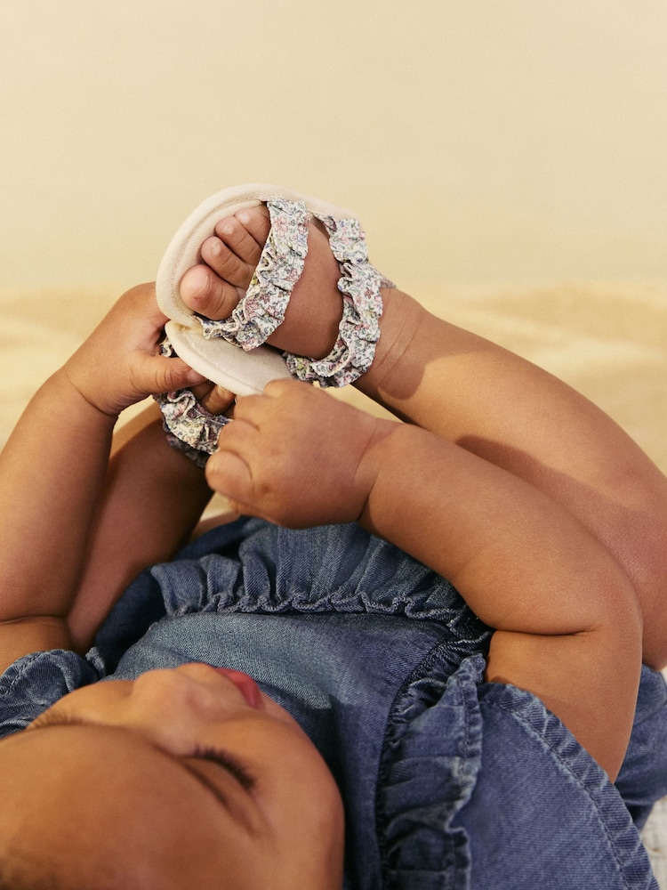Multi Floral Baby Sandals (0-24mths) - Image 6 of 7