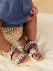Multi Floral Baby Sandals (0-24mths) - Image 7 of 7