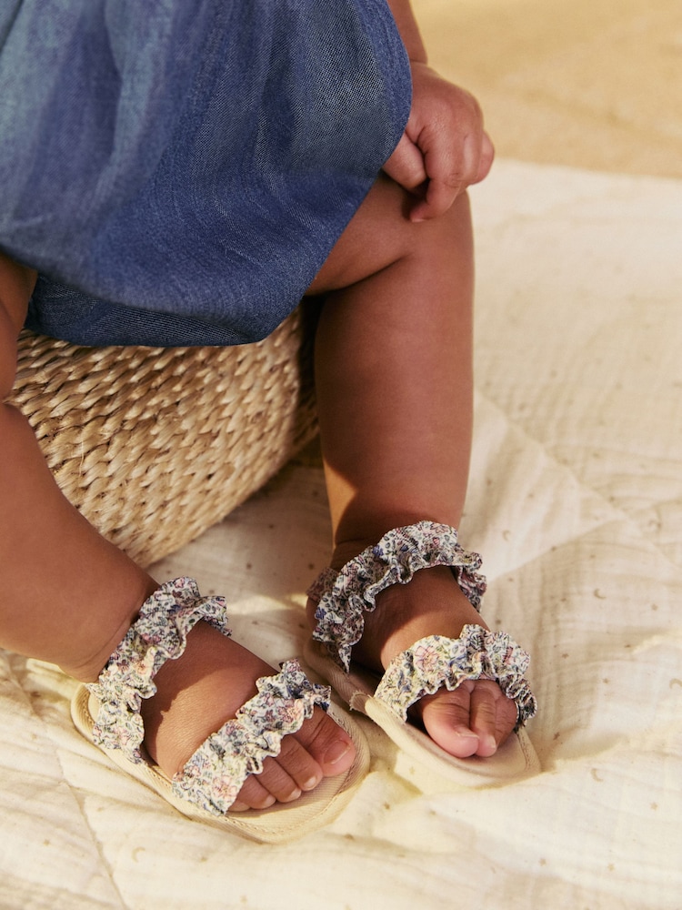 Multi Floral Baby Sandals (0-24mths) - Image 7 of 7