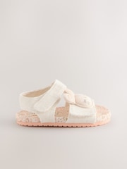 Neutral Applique Bunny Baby Sandals (0-24mths) - Image 2 of 5