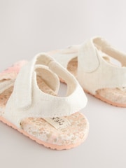 Neutral Applique Bunny Baby Sandals (0-24mths) - Image 3 of 5