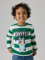 Name It Green Bluey Striped Long sleeve Top - Image 1 of 3