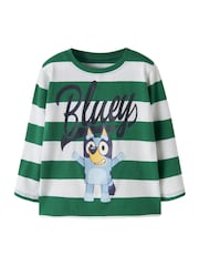 Name It Green Bluey Striped Long sleeve Top - Image 2 of 3