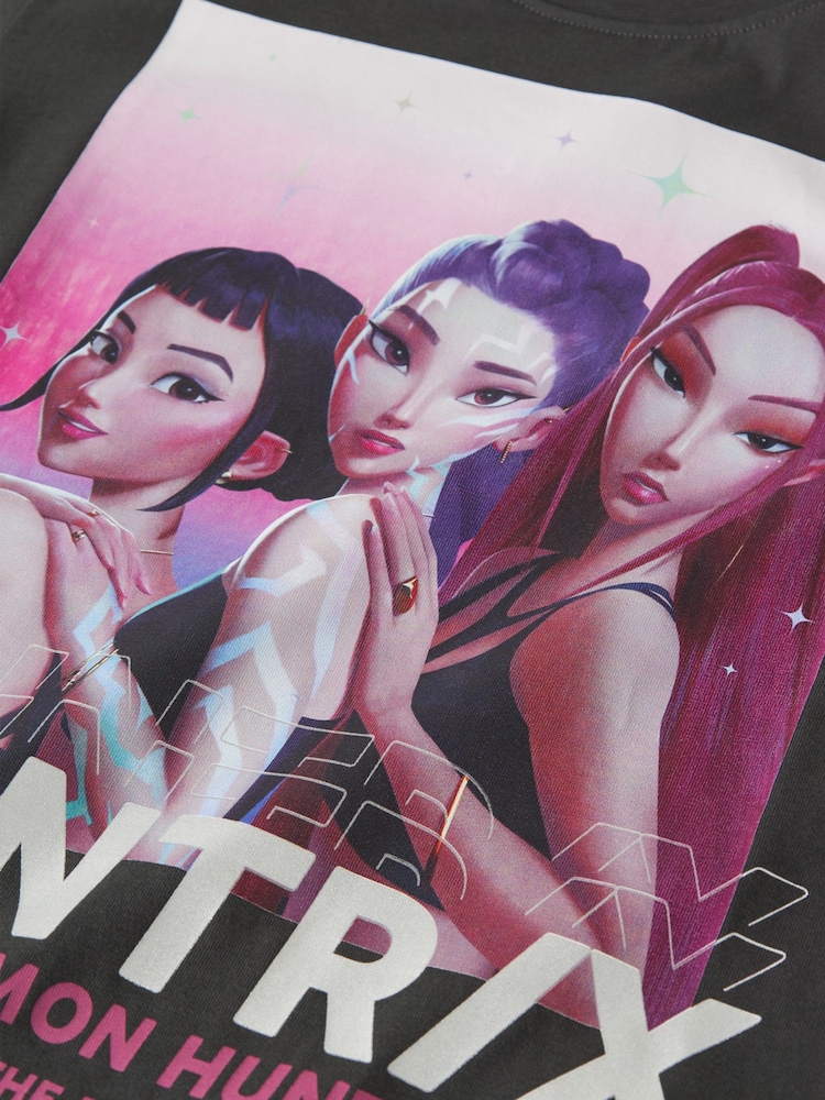 Azul - Camiseta cuadrada de manga corta KPOP Demon Hunters de Name It - Imagen 3 de 3