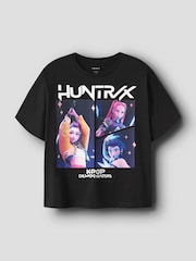 Schwarz - Name It KPOP Demon Hunters Boxy Short Sleeve T-Shirt - Bild 1 von 3