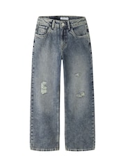 Name It Medium Blue Denim Wide Leg Jeans - Image 1 of 4
