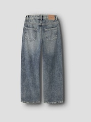 Name It Medium Blue Denim Wide Leg Jeans - Image 2 of 4