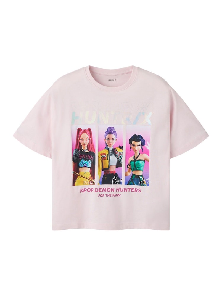 Rosa - Camiseta cuadrada de manga corta KPOP Demon Hunters de Name It - Imagen 1 de 1