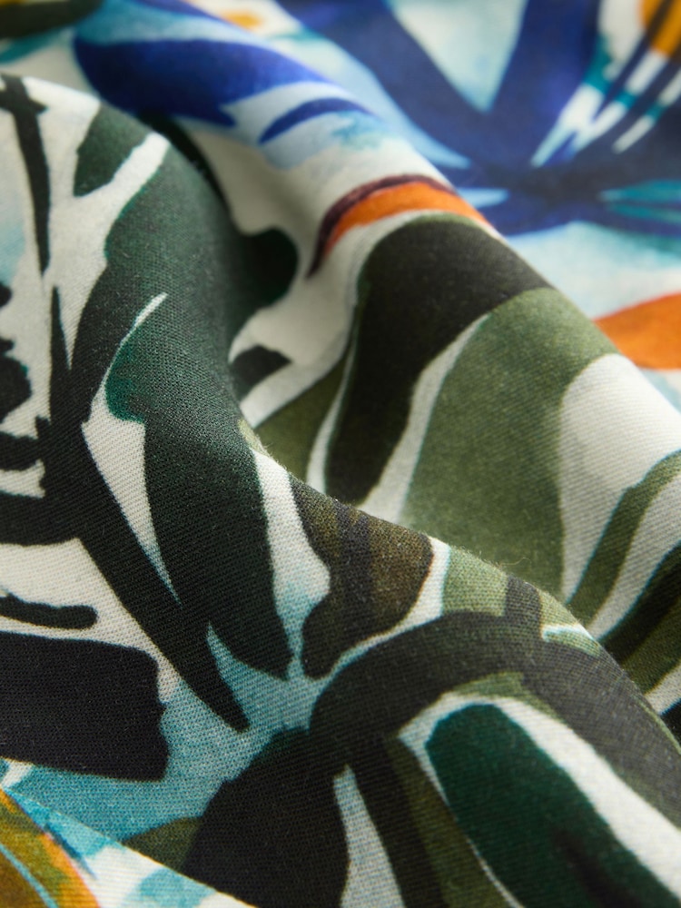 Estampado de palmeras multicolor - Americana suave y holgada - Imagen 7 de 7 Estampado de palmeras multicolor - Americana suave y holgada - Imagen 7 de 7