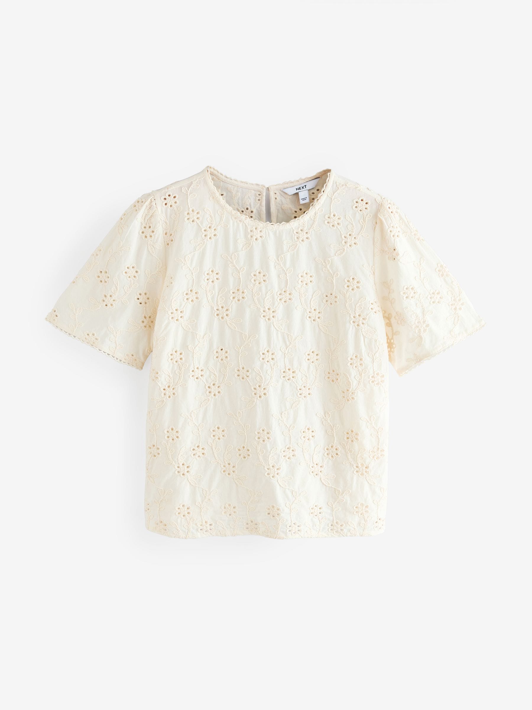 Buy Cream Textured Floral Cornelli Embroidered Long Sleeve