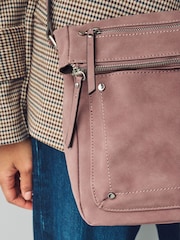 Pink Washed Messenger Bag - Image 2 of 8