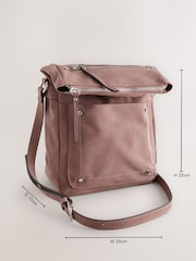 Pink Washed Messenger Bag - Image 4 of 8