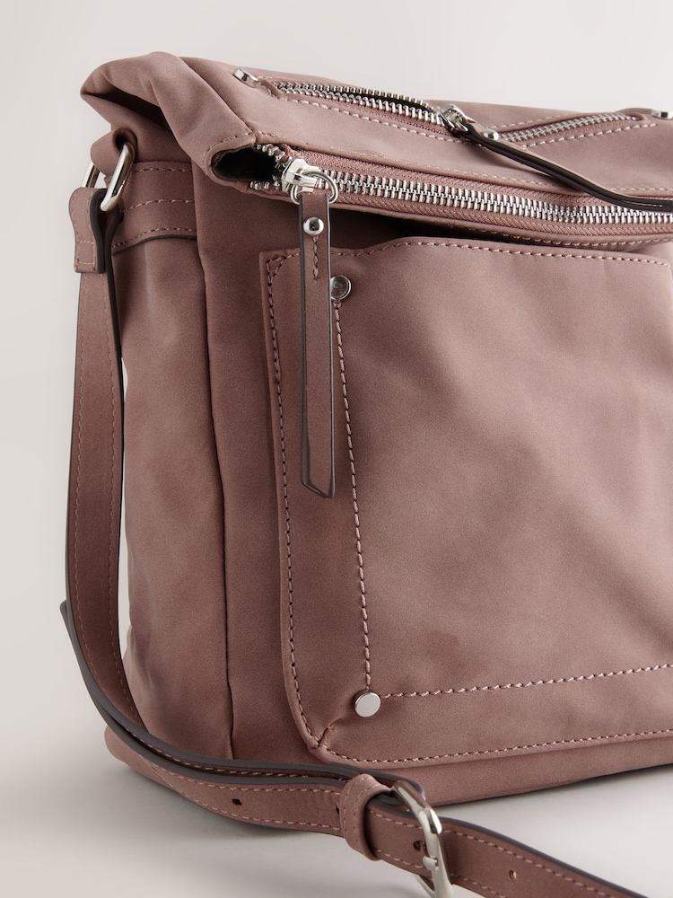 Pink Washed Messenger Bag - Image 8 of 8