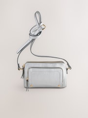 Metallic Double Zip Cross Body Bag - Image 5 of 8