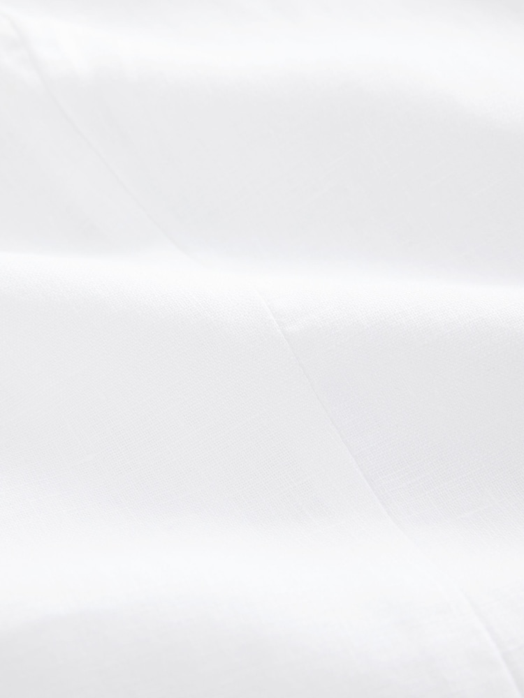 White Linen Sleeveless Lined Waistcoat - Image 7 of 7