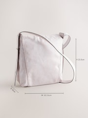 Pale Pink Crinkle Cross-Body Bag - Image 4 of 9