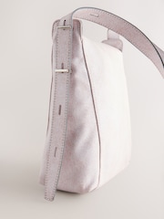 Pale Pink Crinkle Cross-Body Bag - Image 8 of 9