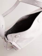 Pale Pink Crinkle Cross-Body Bag - Image 9 of 9