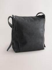 Black Crinkle Cross-Body Bag - Image 6 of 9