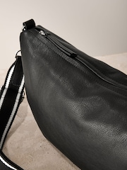 Black Leather Sling Bag - Image 6 of 9