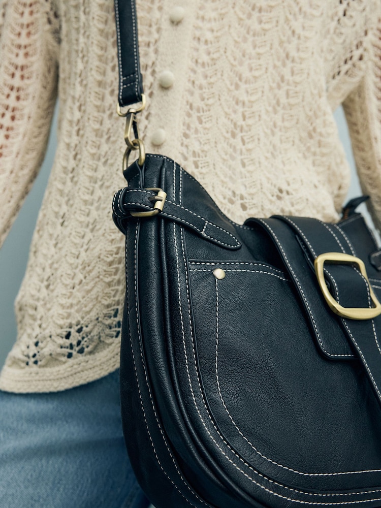 Noir - Sac à bandoulière avec boucle - Image 6 of 11