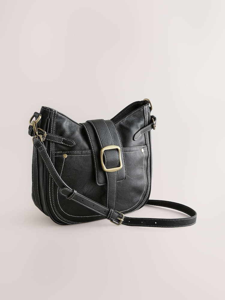 Noir - Sac à bandoulière avec boucle - Image 7 of 11