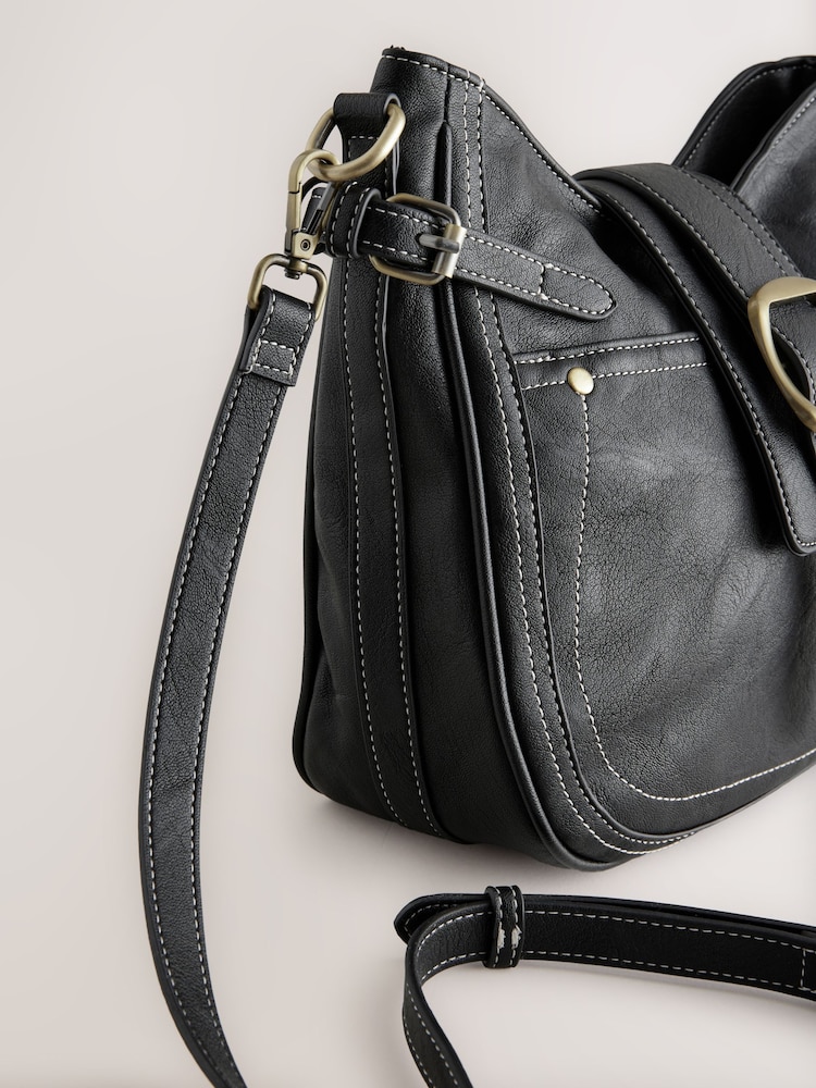 Noir - Sac à bandoulière avec boucle - Image 9 of 11
