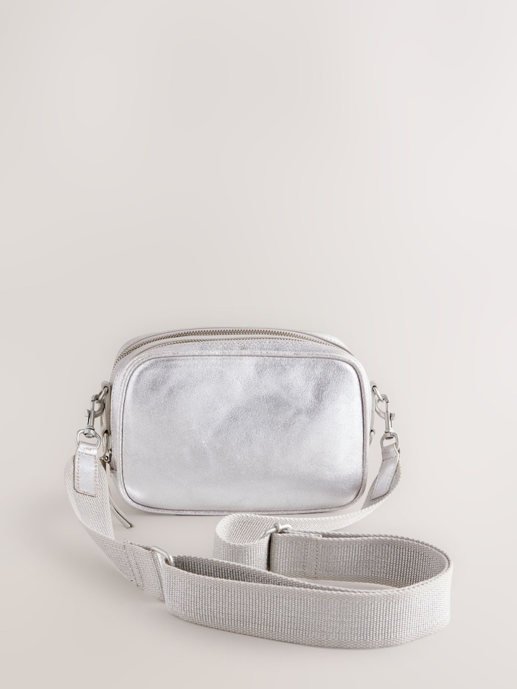 Metallic Leather Camera Bag - Image 5 of 11