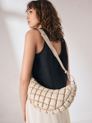 Bone Quilted Sling Bag - Image 1 of 10