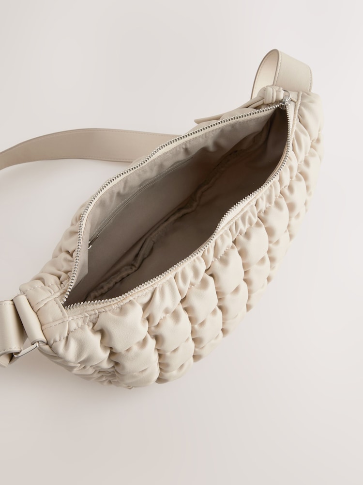 Bone Quilted Sling Bag - Image 10 of 10