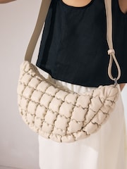 Bone Quilted Sling Bag - Image 2 of 10