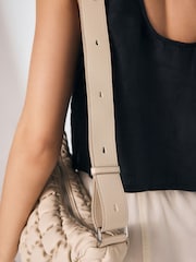 Bone Quilted Sling Bag - Image 5 of 10