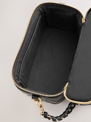Black Quilted Cross-Body Bag - Image 10 of 10