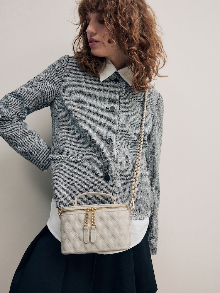 Bone Quilted Cross-Body Bag - Image 2 of 14