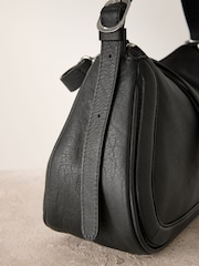Noir - Sac à bandoulière en cuir Curve - Image 7 of 8