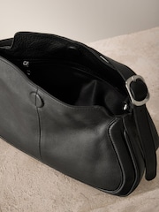 Noir - Sac à bandoulière en cuir Curve - Image 8 of 8