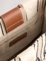 Cream Canvas Hand Held Bag - Image 10 of 10
