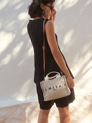 Cream Canvas Hand Held Bag - Image 3 of 10