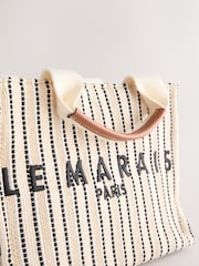 Cream Canvas Hand Held Bag - Image 8 of 10
