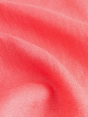 Coral rosa - Top de lino 100 % y manga corta sin cierres - Imagen 8 de 8