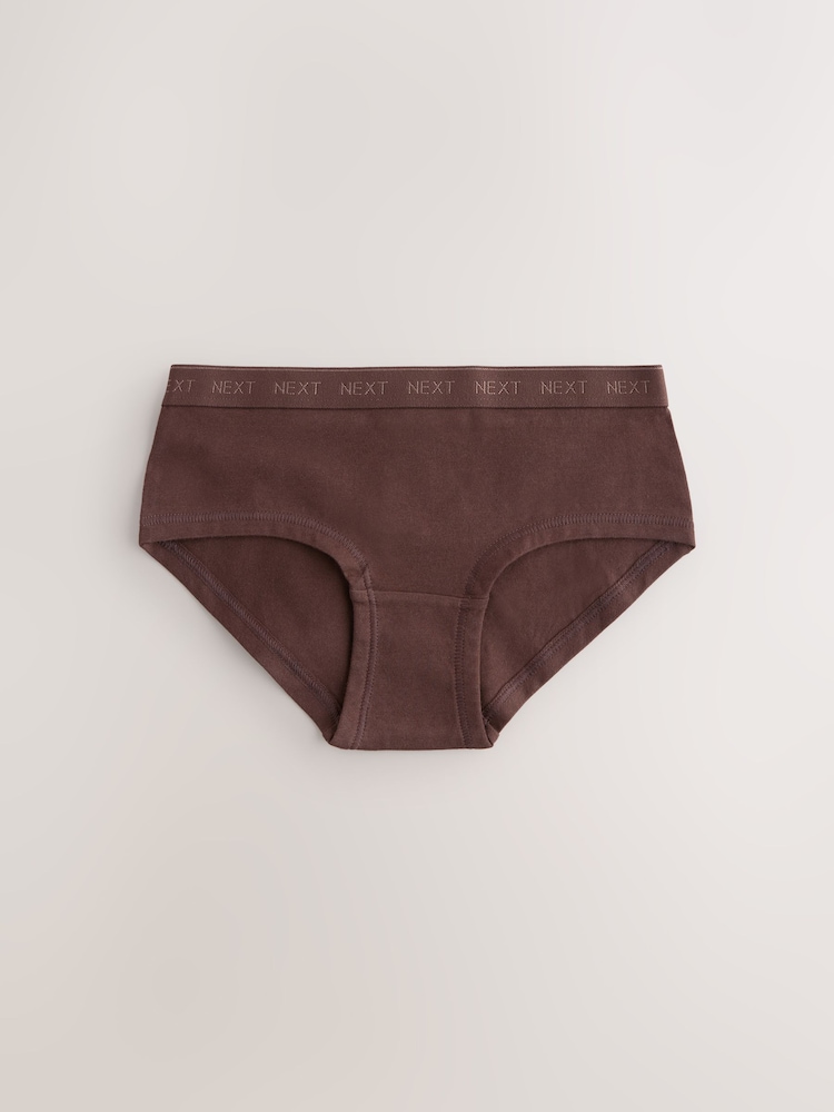 Brown Hipster Briefs 5 Pack (5-16yrs) - Image 2 of 5