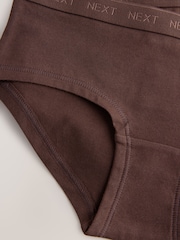 Brown Hipster Briefs 5 Pack (5-16yrs) - Image 5 of 5