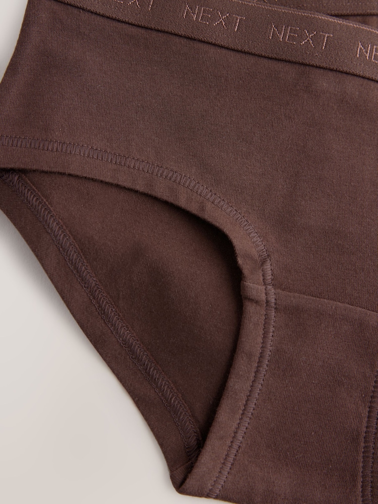 Brown Hipster Briefs 5 Pack (5-16yrs) - Image 5 of 5