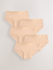 Caramel Nude Hipster Briefs 5 Pack (5-16yrs) - Image 1 of 9