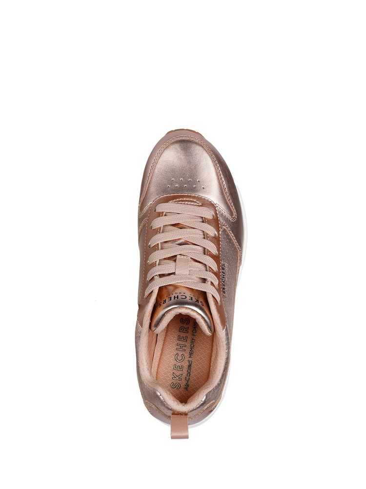 Skechers Natural Uno Metallixs Trainers - Image 4 of 5